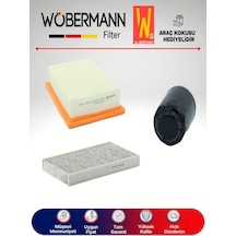 Wöbermann Fiat Brava 1.6 Filtre Bakım Seti 1998-2003 3'lü Karbonlu