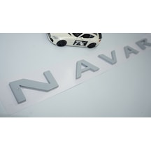 Dk Tuning Navara 3m 3d Gri Abs Bagaj Yazı Logo Nissan İle Uyumlu
