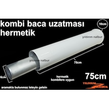 Kombi Baca Uzatması 75 Cm Hermetik Şofben Uzatması 75 Lik Uzun .