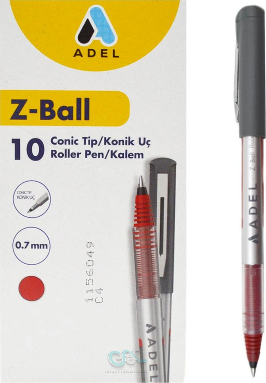 Z-ball Roller Kalem 0.7 Mm Kırmızı 10 Adet Kırmızı