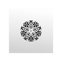 Folyo Sticker Çiçek Deseni Adkpquy340 130cm Uzunluk Siyah