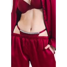 Magic Form Taşlı String Külot Bordo - 501664544 Bordo