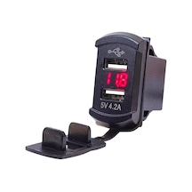 Ic-266d-3 Marin Tip Voltmetreli İkili Usb 12-24v - 5v/4.2a