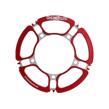 Alüminyum Tek Vites 53t Konik Dişli Diski - Hafif, Dayanıklı Bisiklet Donanım Upgrade Parçası Kırmızı