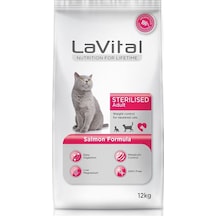 La Vital Sterilesed Somonlu Kısırlaştırılmış Yetişkin Kedi Maması 12 KG