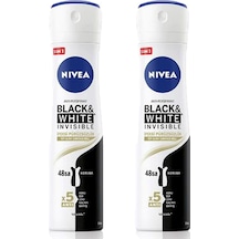 Nivea Black & White İnvisible İpeksi Pürüzsüzlük Kadın Sprey Deodorant 2 x 150 ML