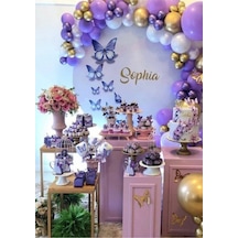 Pastel Balon Krom Balon Konsept Balon Zinciri Mix