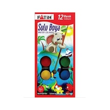 Sulu Boya 12 Li Çok Renkli