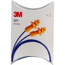 3M 1271 Yıkanabilir İpli, Karton Kutulu Kulak Tıkacı