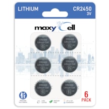 2450 Cr2450 Lityum Batarya 3v Yüksek Kapasiteli Düğme Pil Dl2450 6 Adet