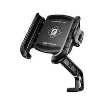 Kewig Motosiklet Bisiklet Blokajsız Cep Telefonu Kamera Navigasyon Braketi M8sp-c2 Siyah