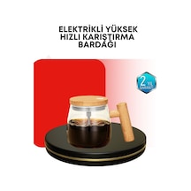 Ip6 Su Geçirmez Şarjlı Kupa - 3d Karıştırma Sabit Sıcaklık 400 Ml Çok Renkli