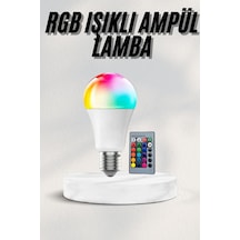 Akıllı Rgb Led Ampul Led Uzaktan Kumandalı Renk Değiştiren Ampul Beyaz
