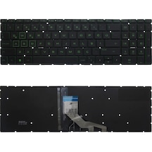 Yeşil-ışıklı-siyah, Notebook Klavye - Hp L13318-141 Muadili İle Uyumlu