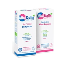 Minidolin Bebek Çocuk Saç ve Vücut Şampuanı + Nemlendirici Vücut Losyonu 2 x 250 ML