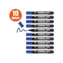Edding 103 Kalıcı İşaretleyici Marker Mavi Kalem 10 Adet