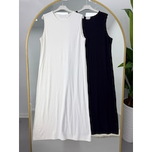 Lovie Moda Kadın İkili Basic İçlik SIYAH