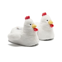 Twigy Chicken Kadın, Gasron Boy Hayvanlı Panduf Beyaz 36/41 2851808