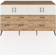 Hyperion Konsol 4 Raflı 6 Çekmeceli 4 Kapaklı 176x44x99 Çam-aytaş Çam-aytaşı/çam