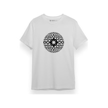 Old Motifs Sphere Beyaz Kısa Kol Erkek Tshirt 001