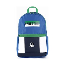 Benetton Okul Sırt Çantası 3 Bölmeli Mavi 04275