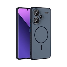 Xiaomi Redmi Note 13 Pro Plus 5g Kılıf Kamera Lens Korumalı Magsafe Destekli Silikon Pazarplus Lacivert