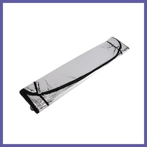 Bezos Metalize Ön Cam Oto Güneşlik 130x60cm Gri Nıda