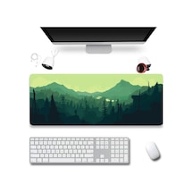Sonictouch Ultragrand Dağ Orman Manzaralı Yeşil Dikişsiz Xxl Gaming Oyuncu Masaüstü Klavye Mouse Pad Mousepad