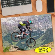 Bisikletli Adrenalin Tutkunu 240 Parça Puzzle Yapboz Tablo-75436