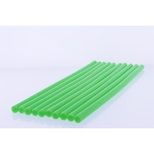 Winnboss Sıcak Silikon Mum Çubuk Yeşil - Kalın 11x300mm 10 Lu Paket