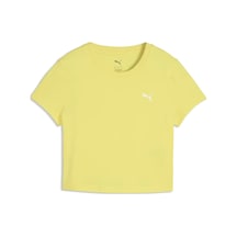 Puma Wardrobe Ess Baby Tee Sarı Kadın T-shirt