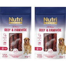 Nutri Canin Rawhide Sığır Etli Köpek Ödülü 80 Gr. X 2 Adet