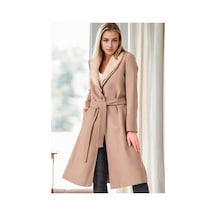 Z6671 Dewberry Bayan Palto-bej-1 Bej-1