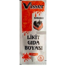Visser Likit Gıda Boyası Turuncu 12 ML