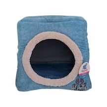 Comfort Üç Fonksiyonlu Mavi Kedi Köpek Yatağı 42x42x23cm