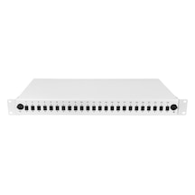 Alfafonet Optislide 24 Port Sc-sx/lc-dx 1ru Rack Tipi Açık Gri Fiber Optik Patch Panel