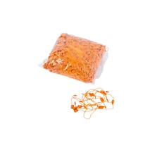 Turuncu Renk Kilitli Geçmeli Etiket İpi 1.000 Adet Plastik Kart Ve Etiketi Bağlama İpi