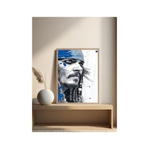 Poster Ahşap Çerçeveli Tek Parça Dekoratif Tablo Çok Renkli - 868783194 Çok Renkli