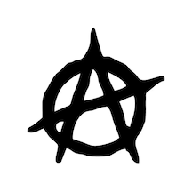 Anarchy Oto Sticker Siyah 15 X 15 Cm54