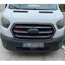 Ford Transit Krom Ön Panjur Çerçevesi 4 Parça 2019 Paslanmaz Ç.
