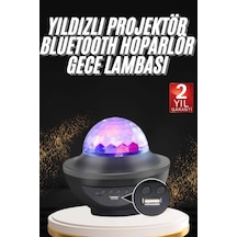 Mey İthalat Dönen Işıklı Disko Topu Projektör Müzik Çalarlı Disco Speaker Renkli