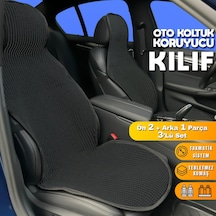 Bmw 5 F10 Uyumlu Koltuk Kılıfı Minder Siyah 2+1 Ön Arka Set