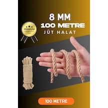 8 Mm 100 Metre Jüt Halat Dekoratif Hasır İp Urgan Süs Tg 5klfk5h