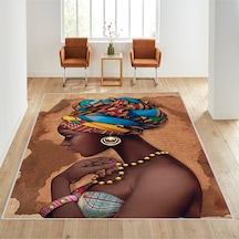 Rovigo Home Dijital Baskı Yıkanabilir Kaymaz Taban Salon Halısı RVG1621 Çok Renkli