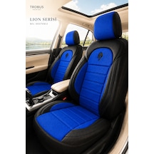 Volkswagen Beetle 2012-2016 Uyumlu Lion Serisi Mavi Siyah Oto Koltuk Kılıfı