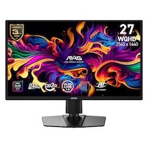 Msı Mag 272qp Qd-oled X24 26.5 İnç 240hz 0.03ms 2k Wqhd Adaptive Sync Qd-oled Pivot Gaming Monitör