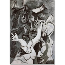Cakasepetim The Rape Of The Sabines, 1962 By Pablo Picasso Ahşap Mdf Tablo