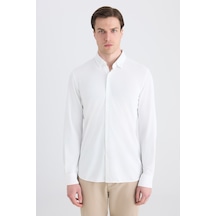 Twn Slim Fit Beyaz Örme Gömlek 5ec02ım02259m Çok Renkli Twn Slim Fit Beyaz Örme Gömlek 5ec02ım02259m Çok Renkli