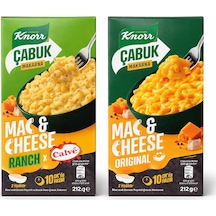 Knorr Mac&cheese Çabuk Makarna 212 Gr Original Ve Ranch 2 Li Set