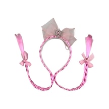 Saçlı Frozen Model Taç Pembe 40 Cm